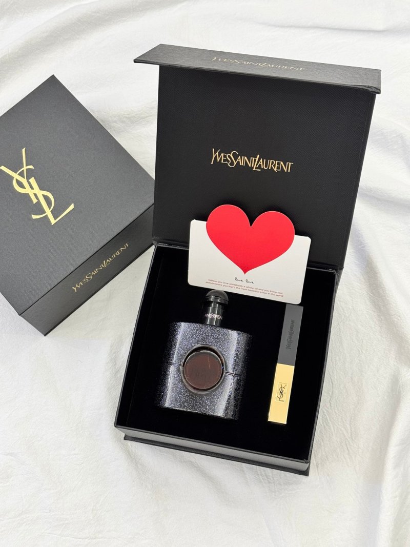 YSL Black Opium Fragrance Gift Set - 50ml with Lipstick
