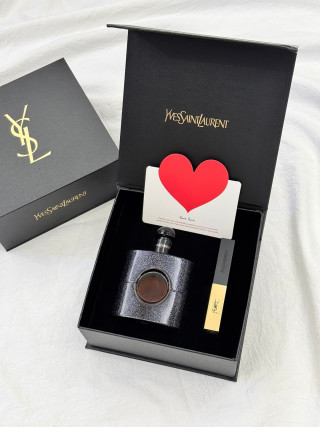 YSL Black Opium Fragrance Gift Set - 50ml with Lipstick view 2
