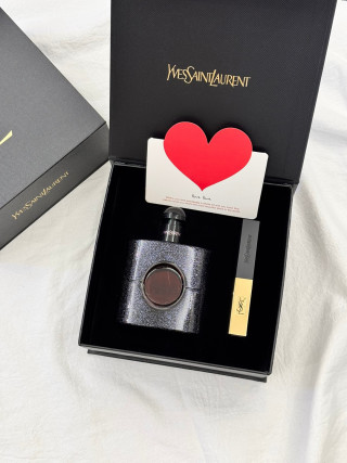 YSL Black Opium Fragrance Gift Set - 50ml with Lipstick view 3