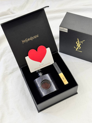 YSL Black Opium Fragrance Gift Set - 50ml with Lipstick view 4