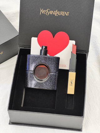 YSL Black Opium Fragrance Gift Set - 50ml with Lipstick view 6