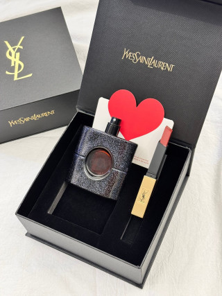 YSL Black Opium Fragrance Gift Set - 50ml with Lipstick view 8