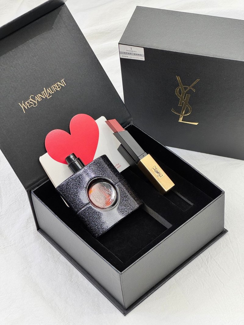 YSL Black Opium Fragrance Gift Set - 50ml with Lipstick view