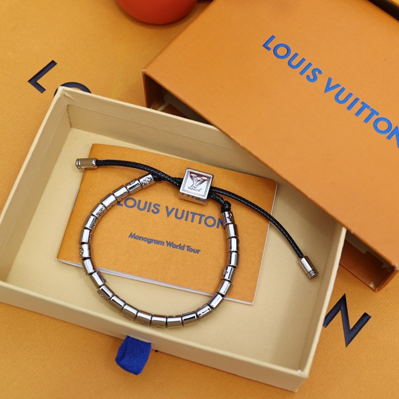 Louis Vuitton Paradise Silver Beaded Adjustable Bracelet view