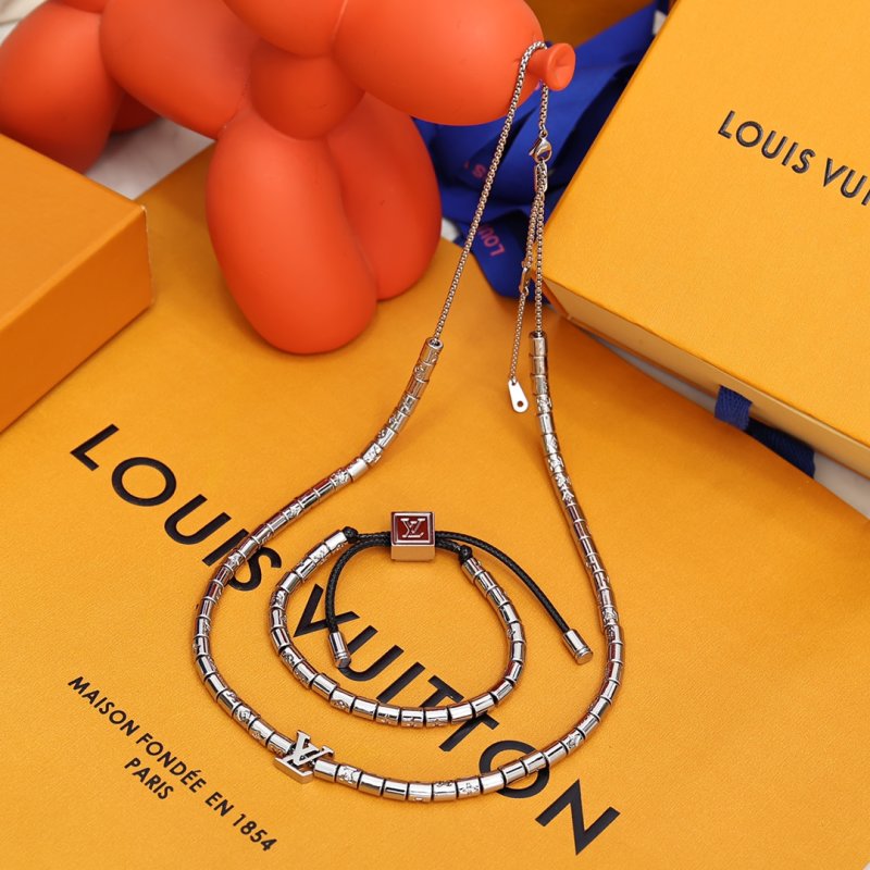 Louis Vuitton Paradise Silver Beaded Adjustable Bracelet view