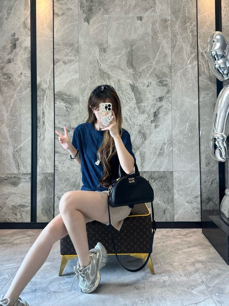Navy Blue Oversized Short Sleeve T-Shirt view
