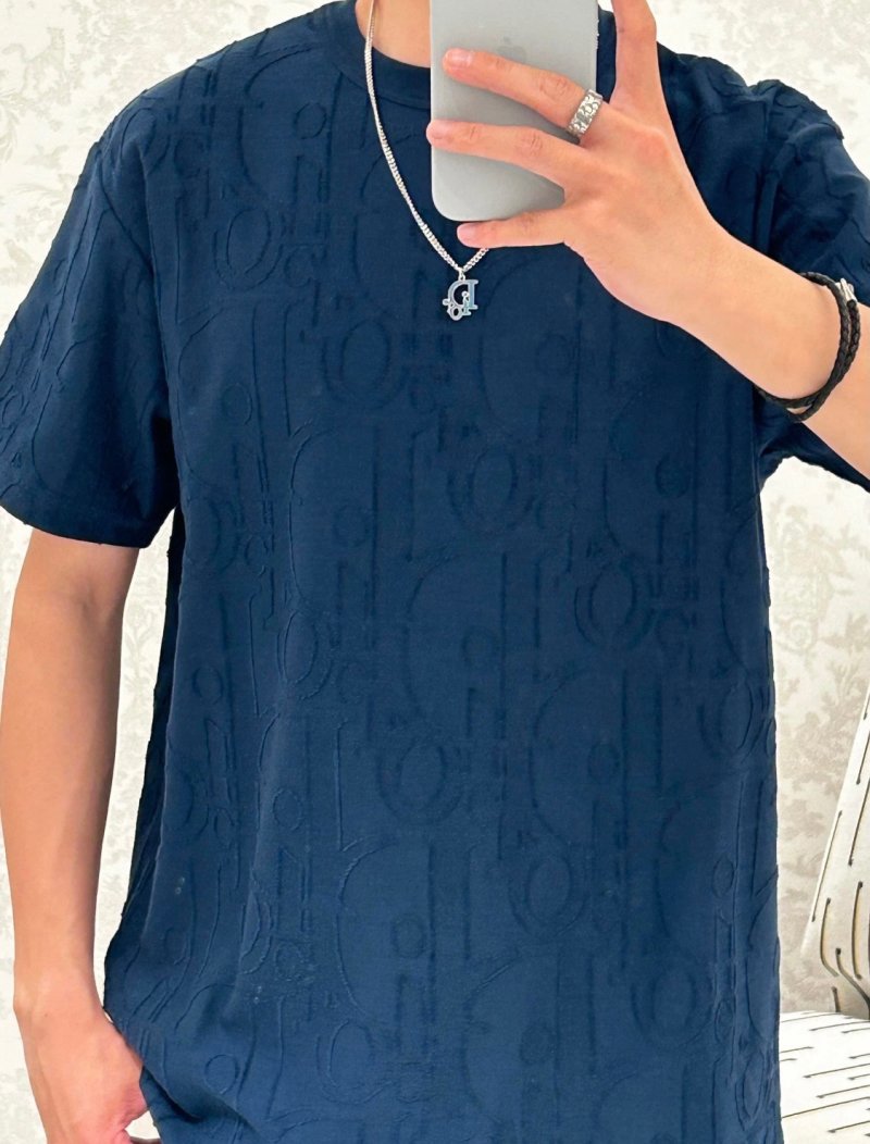 Navy Blue Oversized Short Sleeve T-Shirt view