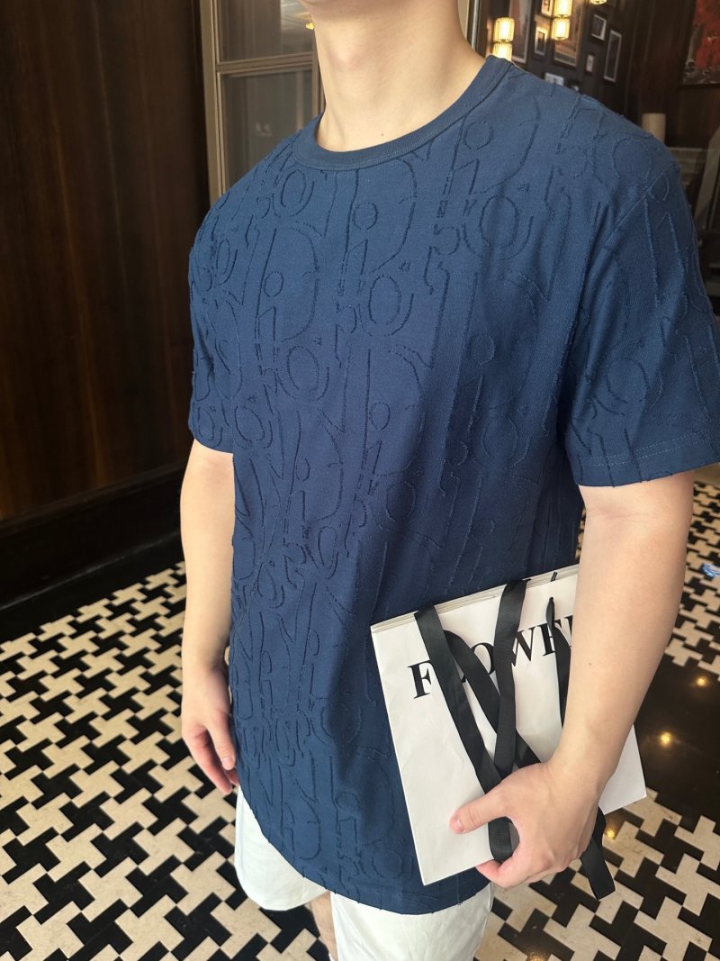 Navy Blue Oversized Short Sleeve T-Shirt view