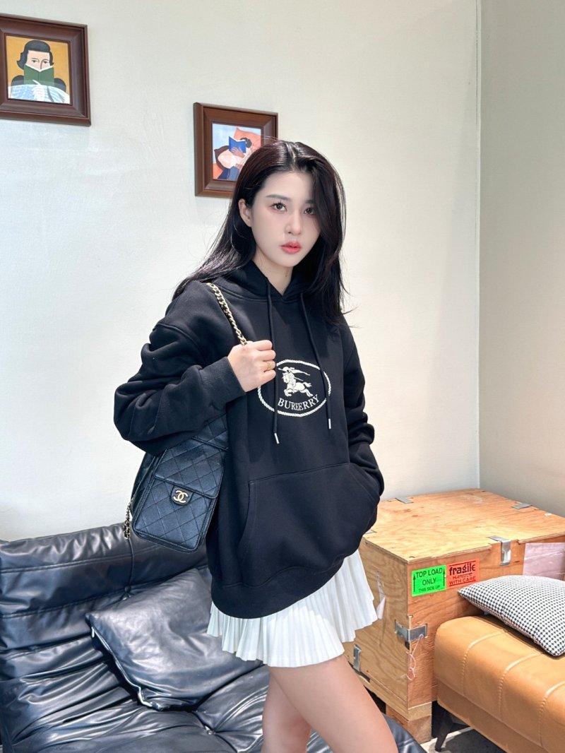 Burberry Black Logo Hoodie view
