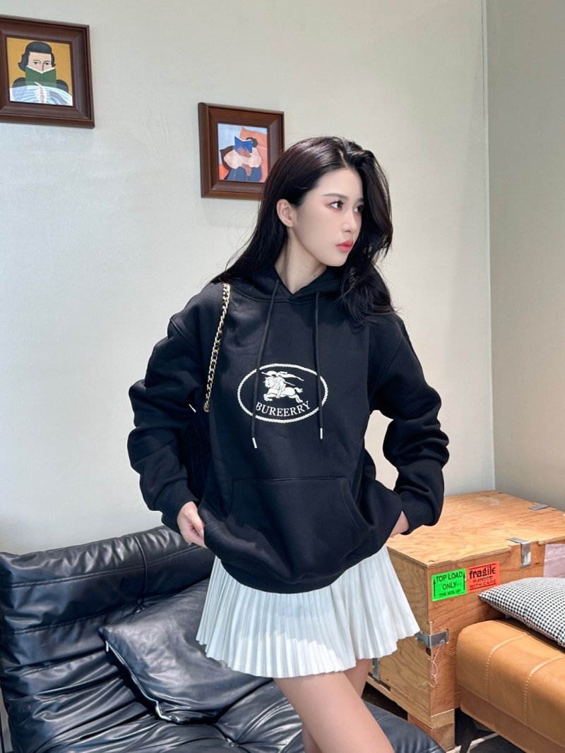 Burberry Black Logo Hoodie view