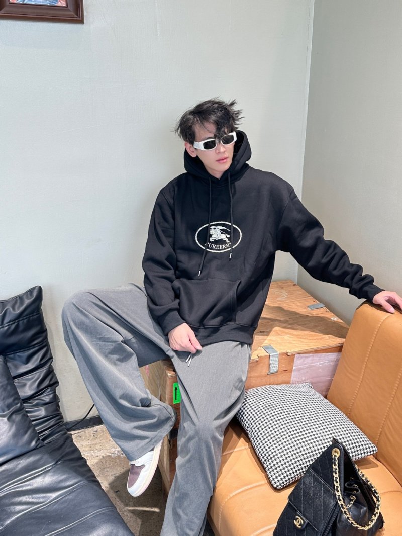 Burberry Black Logo Hoodie view