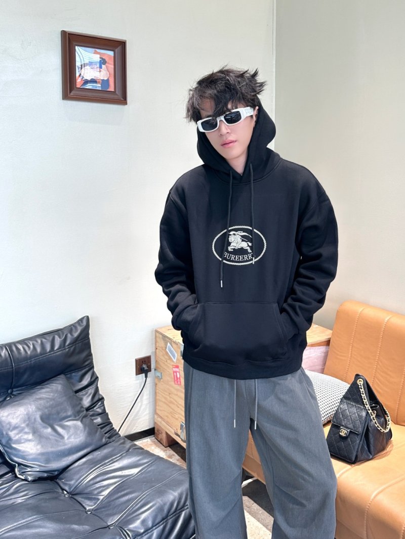 Burberry Black Logo Hoodie view