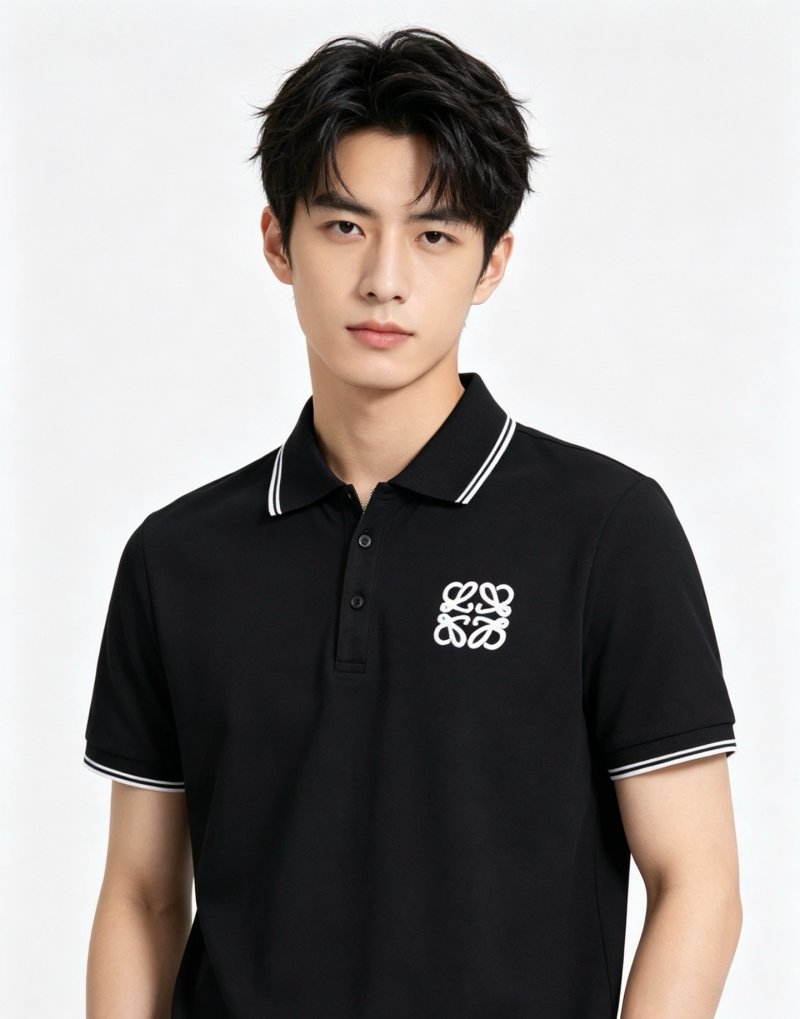 Loewe Anagram Logo Polo Shirt Black view