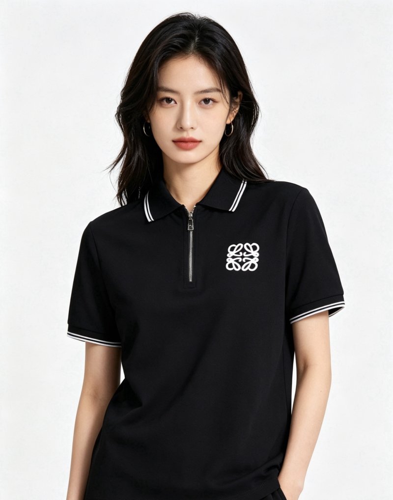 Loewe Anagram Logo Polo Shirt Black view