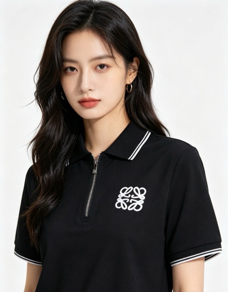 Loewe Anagram Logo Polo Shirt Black view