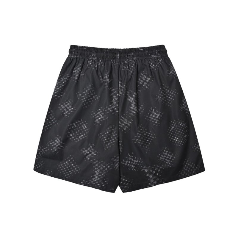Black Diamond Pattern Swim Shorts view