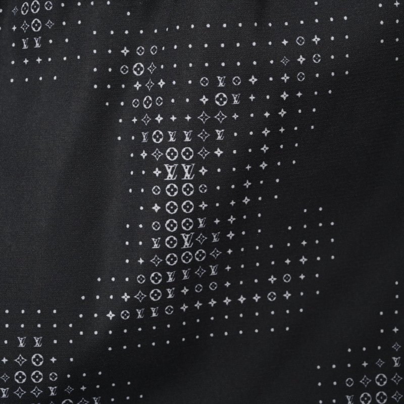 Black Diamond Pattern Swim Shorts view