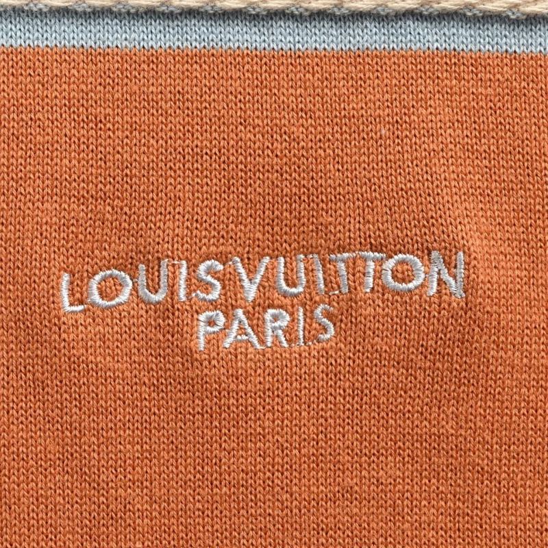 Striped Color-Block Short Sleeve T-Shirt - Blue/Orange view