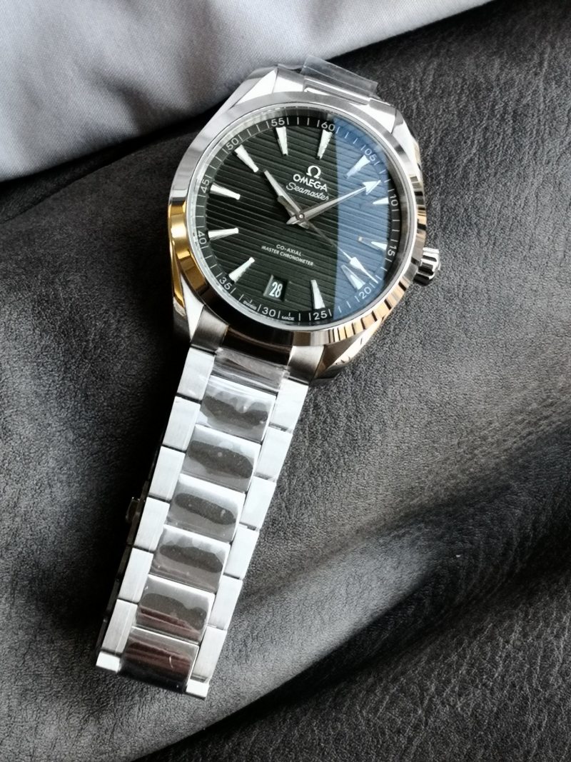 Omega Seamaster 41mm Black Dial Steel Watch with Extra Straps view