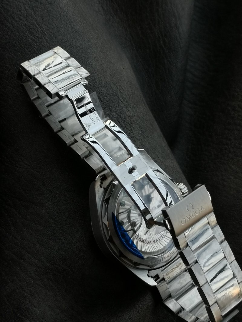 Omega Seamaster 41mm Black Dial Steel Watch with Extra Straps view