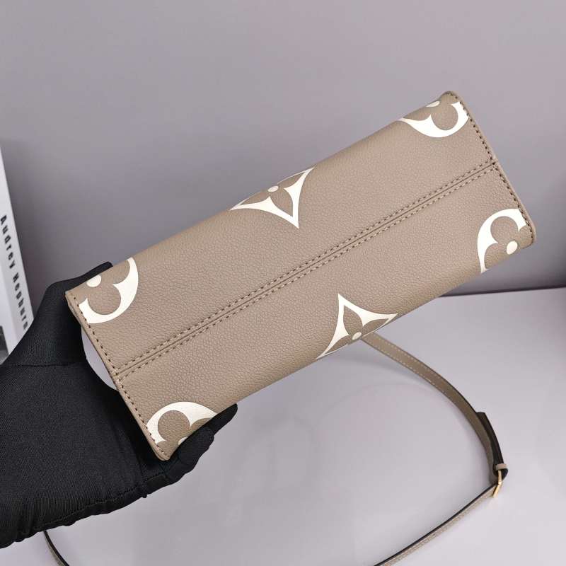 Louis Vuitton OnTheGo Monogram Empreinte Tote Bag Beige view