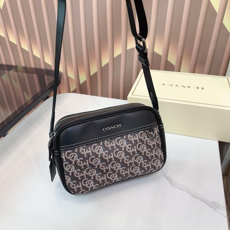 Coach Monogram Crossbody Camera Bag Black