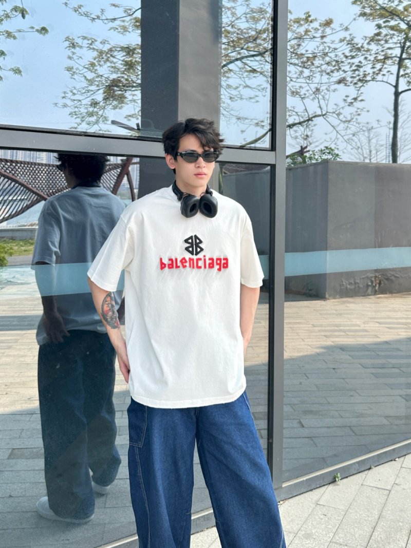 Balenciaga Logo White T-Shirt