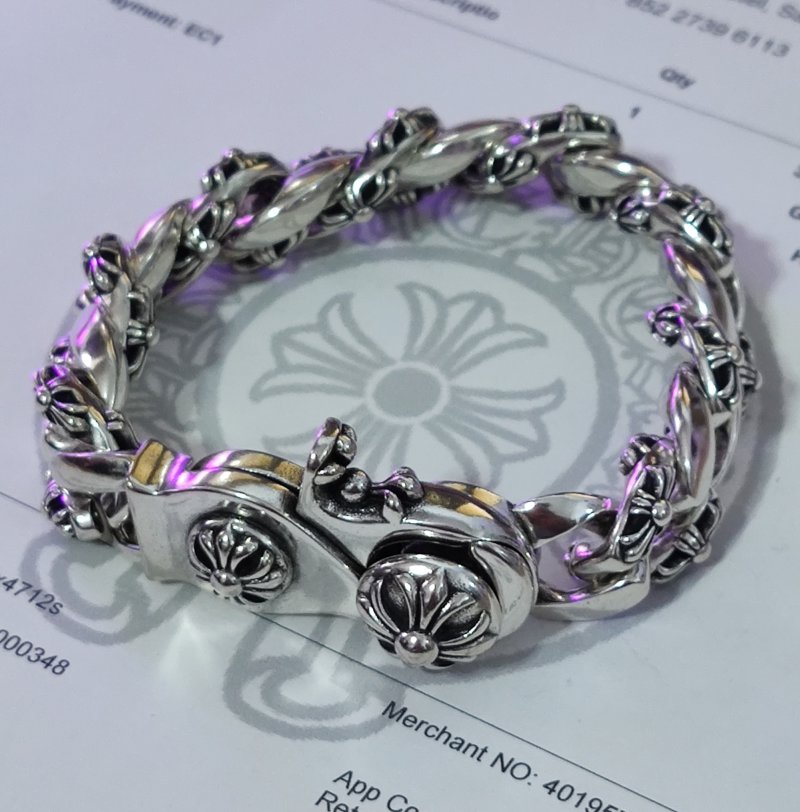 Chrome Hearts Sterling Silver Charm Bracelet view