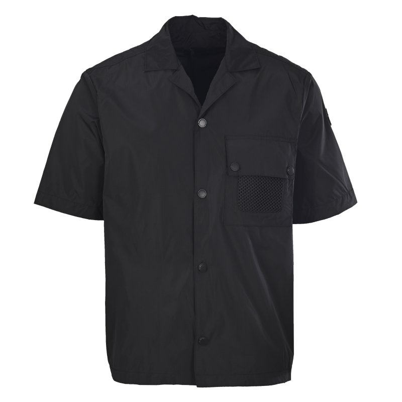Stone Island Black Short-Sleeve Utility Shirt view