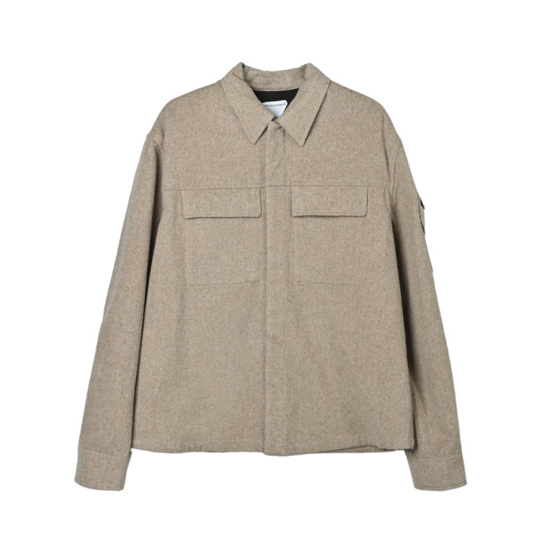 Stone Island Beige Cargo Overshirt Jacket view