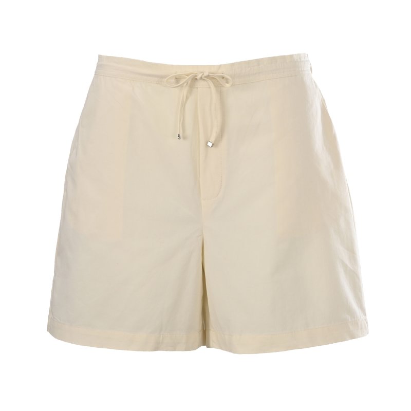Loewe Pocket Embroidery Lyocell Shorts Cream