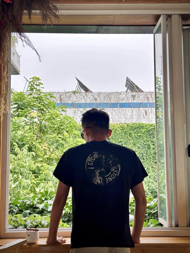 Stone Island Black Graphic Short Sleeve T-Shirt