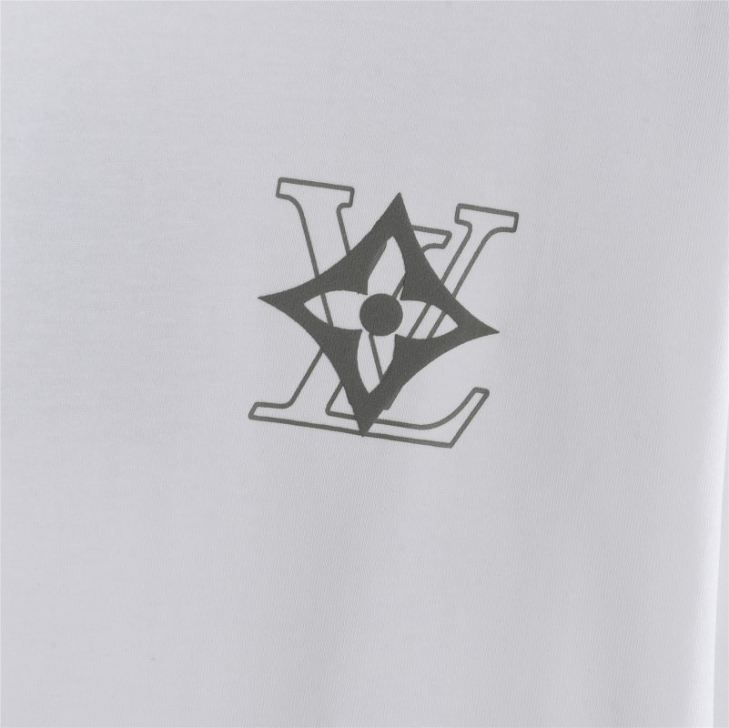 White Oversized Short Sleeve T-Shirt with Star Chest Print view