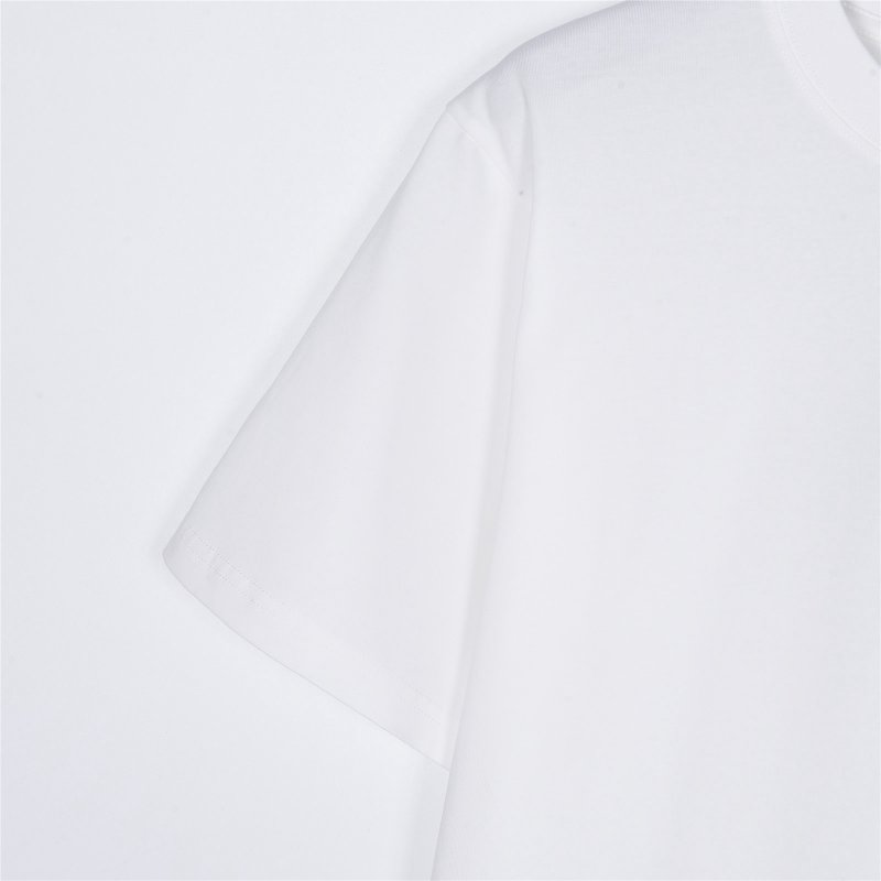 White Oversized Short Sleeve T-Shirt with Star Chest Print view