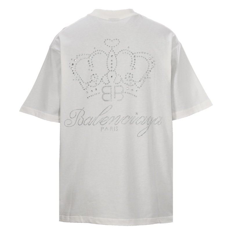 Balenciaga Crown Logo White T-Shirt view