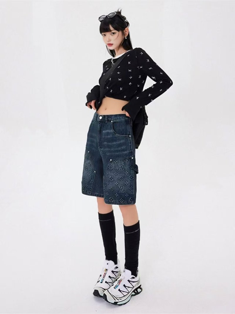 Louis Vuitton Monogram Denim Shorts - Dark Indigo view
