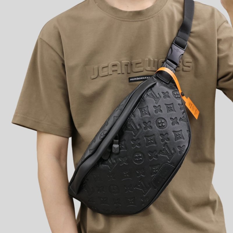 Coach Signature Monogram Charcoal Leather Backpack view