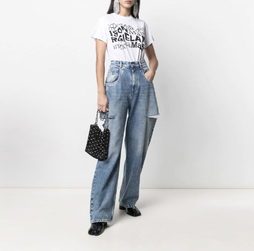 Isabel Marant White Graphic Logo T-Shirt view