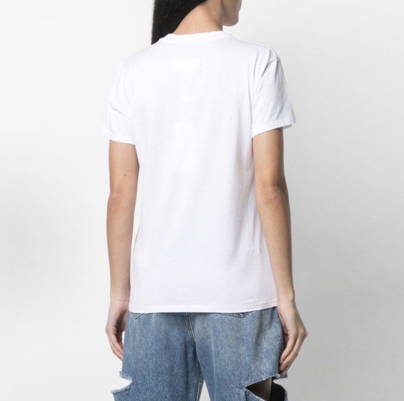 Isabel Marant White Graphic Logo T-Shirt view