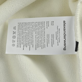 Alexander Wang 25FW Shadow Letter Crew Neck Sweatshirt White view 9