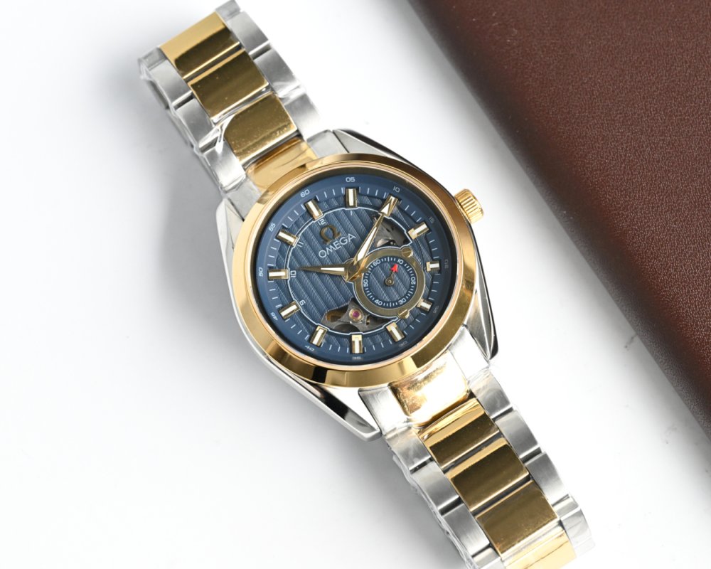Omega Seamaster Blue Dial Two-Tone Mechanical Watch 40mm