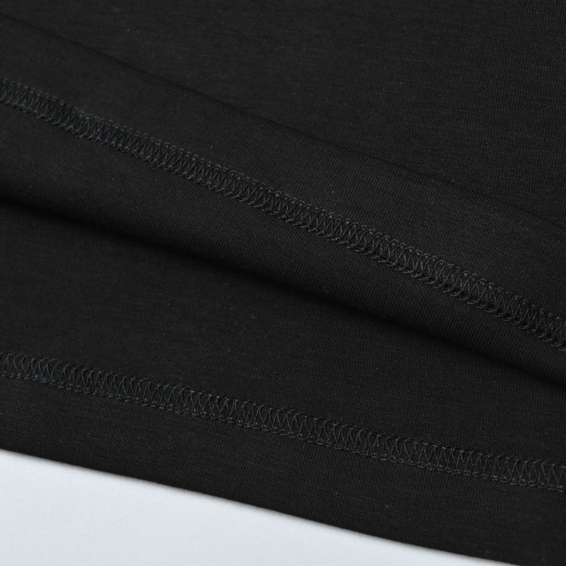 Prada Black Long Sleeve Triangle Logo T-Shirt view