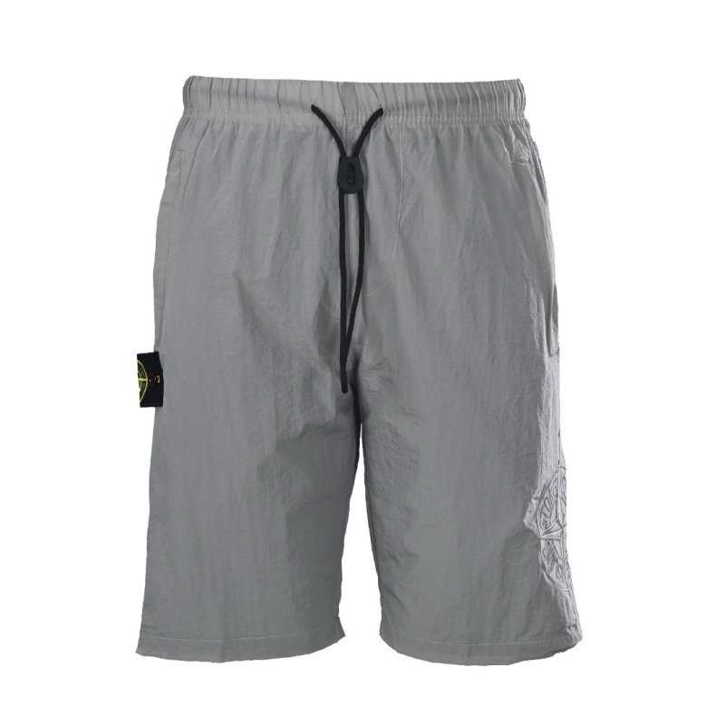 Stone Island Compass Logo Beige Cargo Shorts view