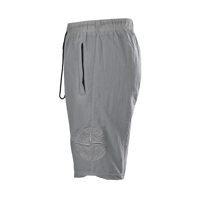 Stone Island Compass Logo Beige Cargo Shorts view