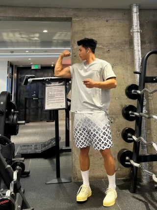 Louis Vuitton Monogram White Athletic Shorts
