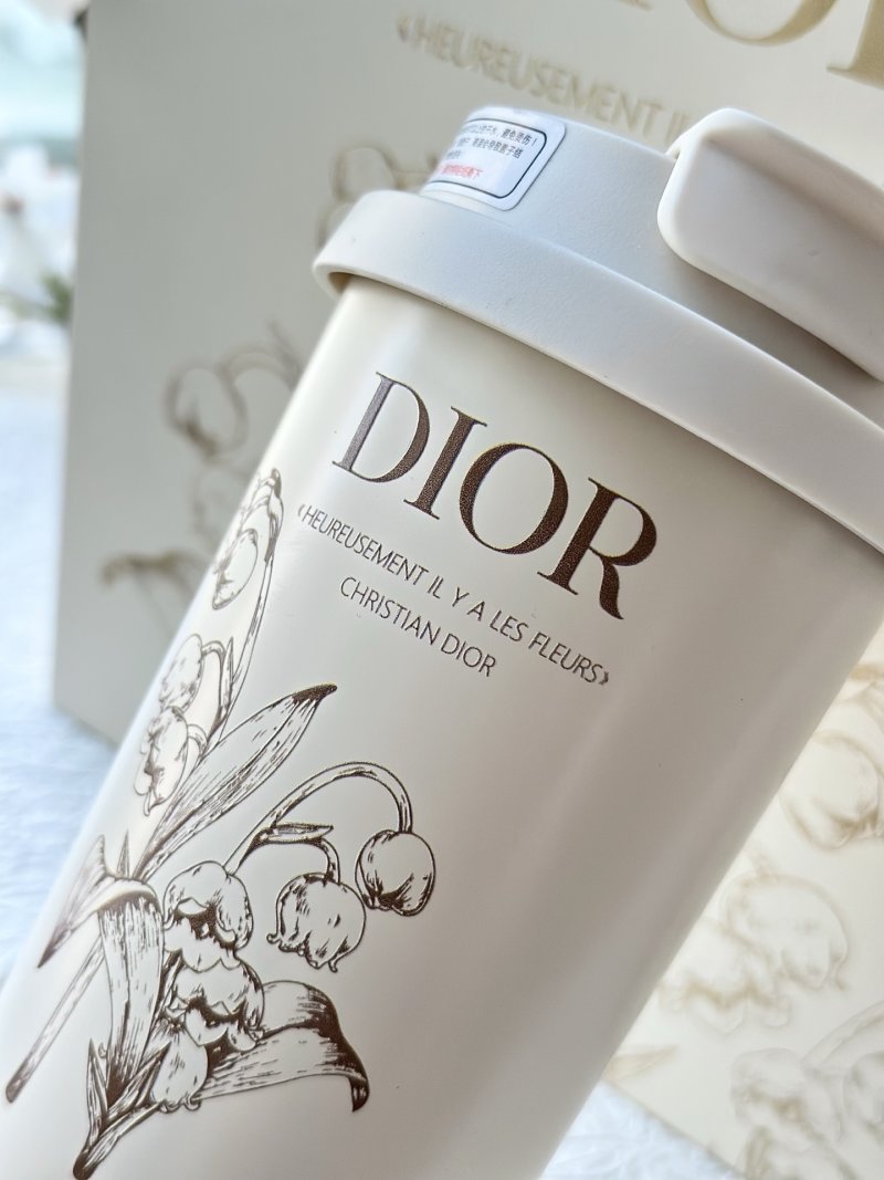 Dior Lily of the Valley Insulated Tumbler White view