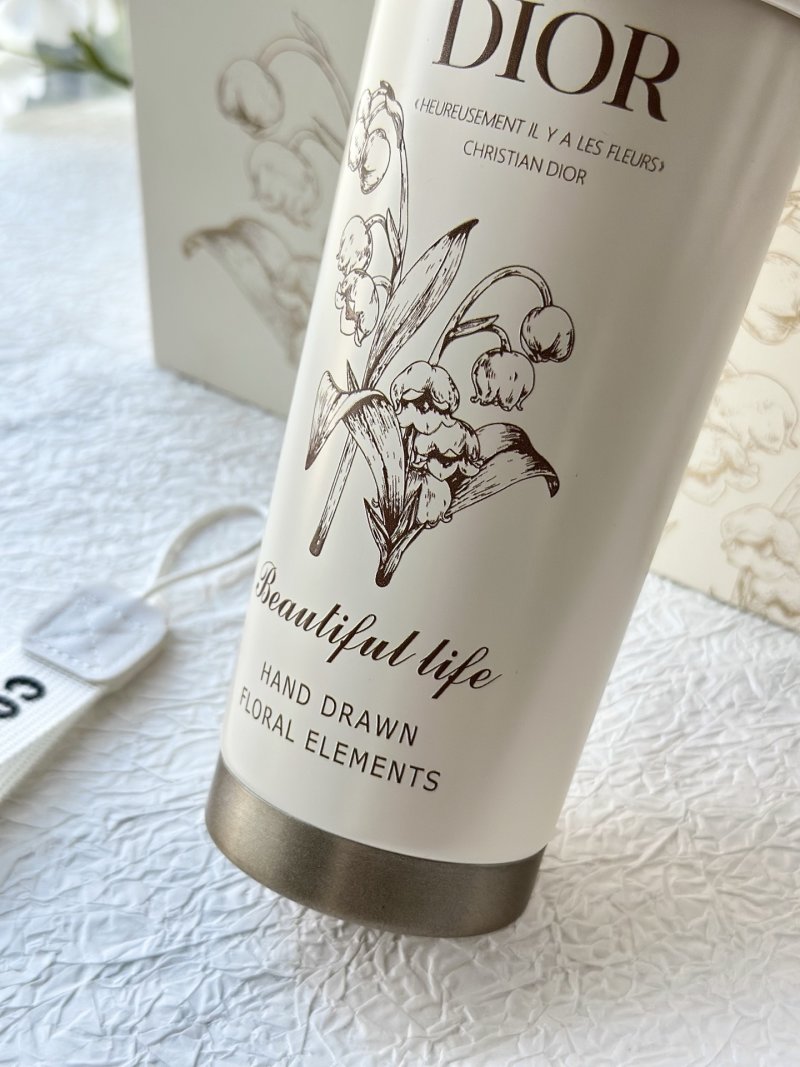 Dior Lily of the Valley Insulated Tumbler White view