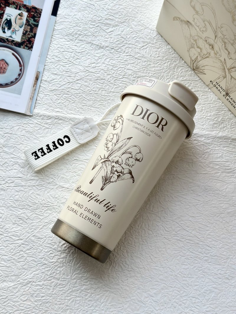 Dior Lily of the Valley Insulated Tumbler White view