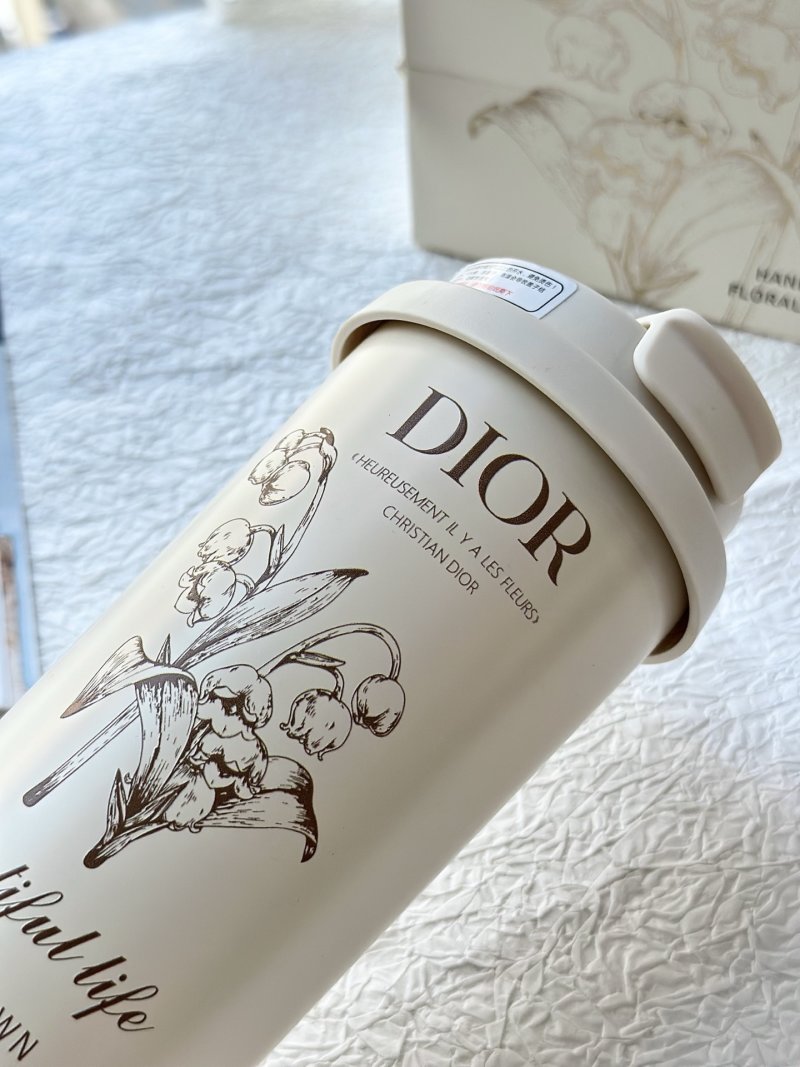 Dior Lily of the Valley Insulated Tumbler White view