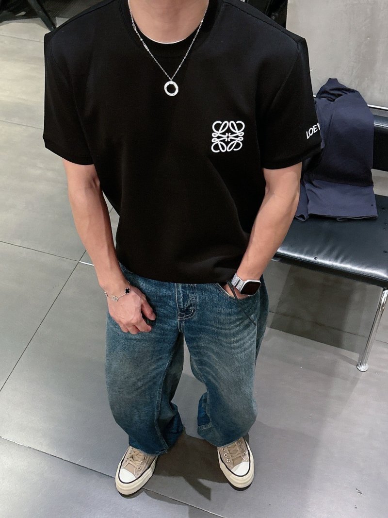 Loewe Anagram Black Short Sleeve T-Shirt view